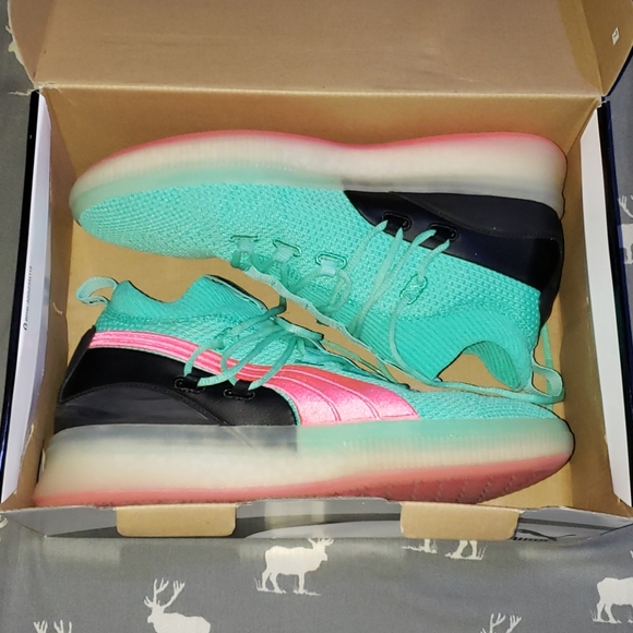 puma clyde court biscay green